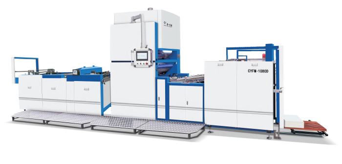 CYFM-1080D 全自動立式熱刀覆膜機(水性/油性膠水及預(yù)涂膠膜）