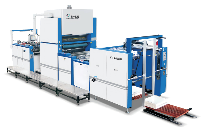 CYFM-1080B 全自動除粉OPP覆膜機(水性/油性膠水及預(yù)涂膠膜）
